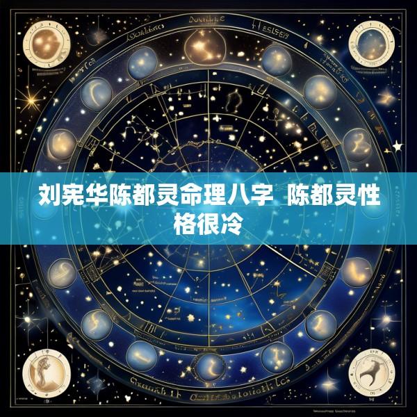 刘宪华陈都灵命理八字  陈都灵性格很冷
