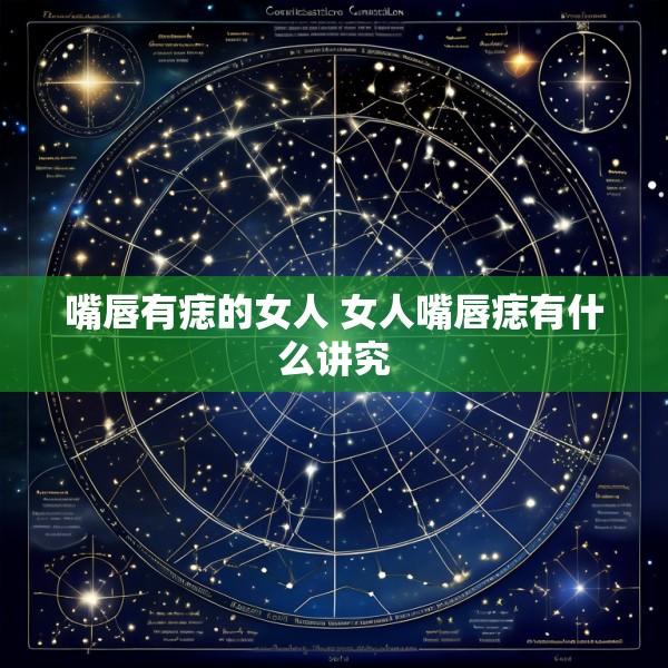 嘴唇有痣的女人 女人嘴唇痣有什么讲究