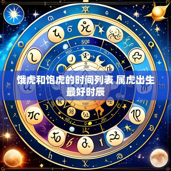 饿虎和饱虎的时间列表 属虎出生最好时辰