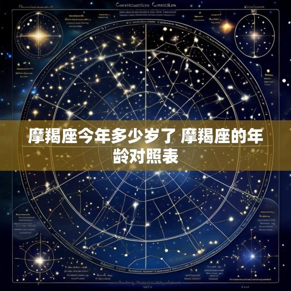 摩羯座今年多少岁了 摩羯座的年龄对照表