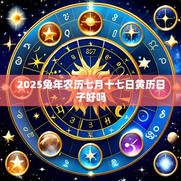 2025兔年农历七月十七日黄历日子好吗