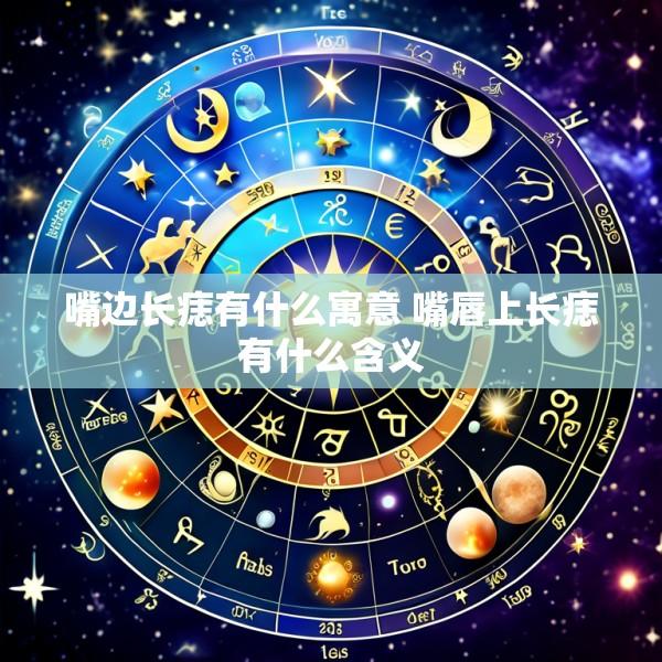 嘴边长痣有什么寓意 嘴唇上长痣有什么含义