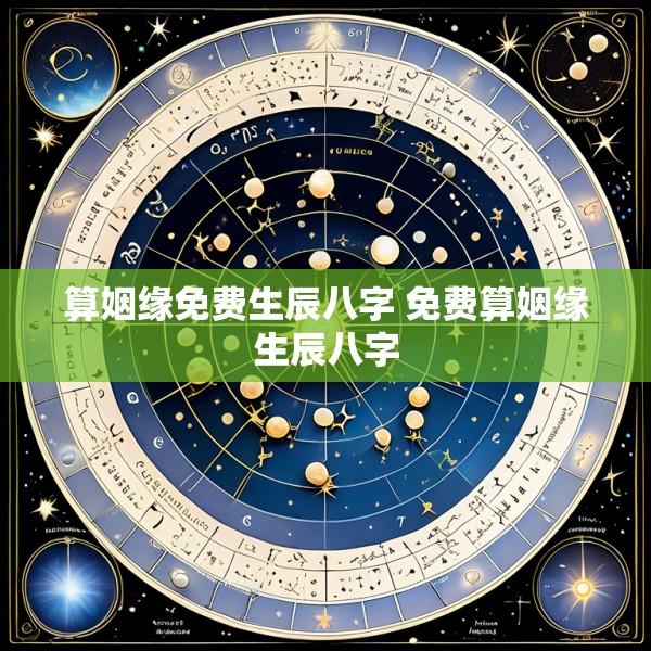 算姻缘免费生辰八字 免费算姻缘生辰八字