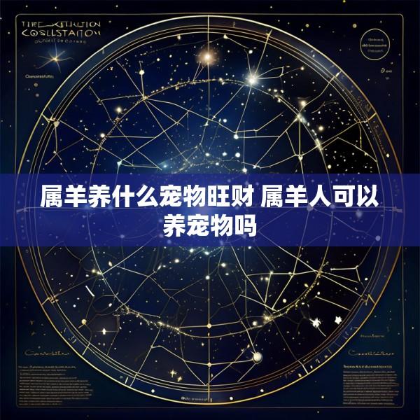 属羊养什么宠物旺财 属羊人可以养宠物吗