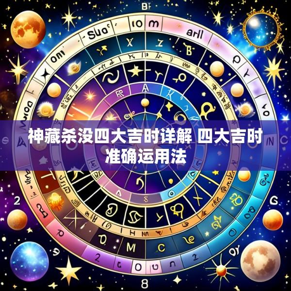 神藏杀没四大吉时详解 四大吉时准确运用法
