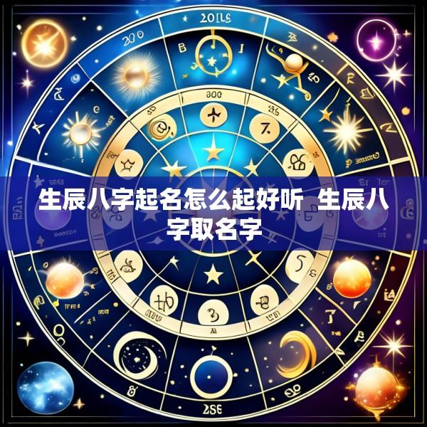 生辰八字起名怎么起好听  生辰八字取名字