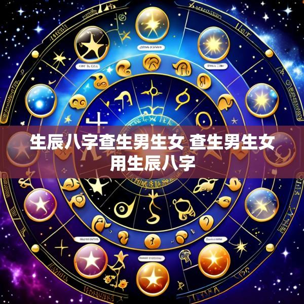 生辰八字查生男生女 查生男生女用生辰八字