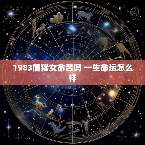 1983属猪女命苦吗 一生命运怎么样