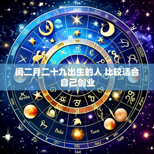 闰二月二十九出生的人 比较适合自己创业