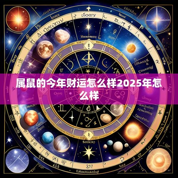 属鼠的今年财运怎么样2025年怎么样