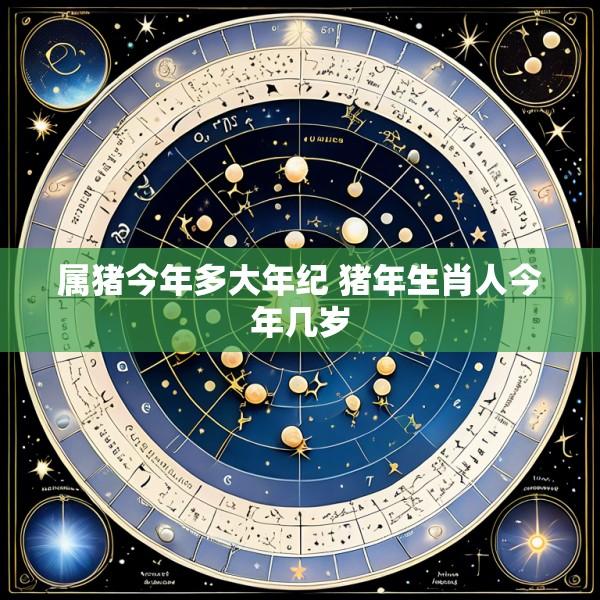属猪今年多大年纪 猪年生肖人今年几岁