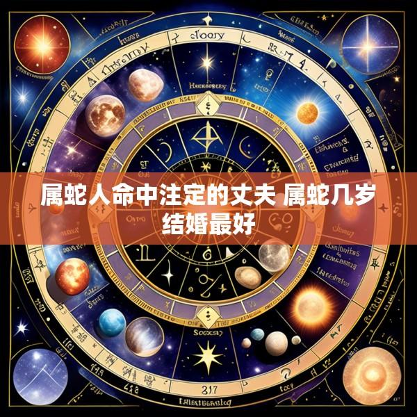 属蛇人命中注定的丈夫 属蛇几岁结婚最好