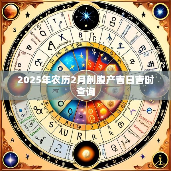 2025年农历2月剖腹产吉日吉时查询