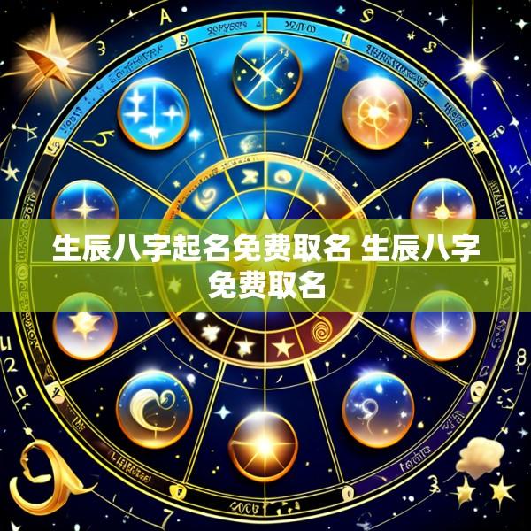 生辰八字起名免费取名 生辰八字免费取名