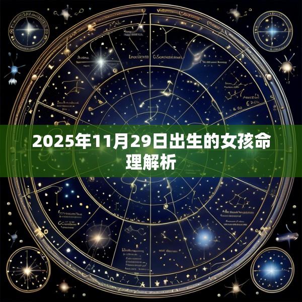 2025年11月29日出生的女孩命理解析