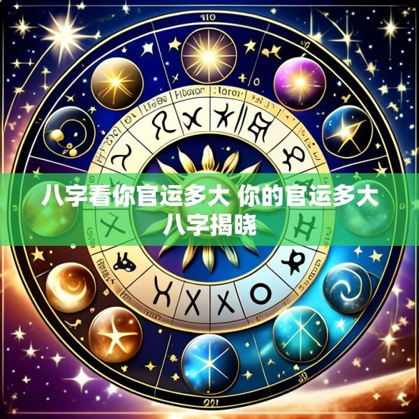 八字看你官运多大 你的官运多大八字揭晓