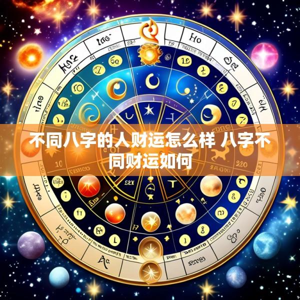 不同八字的人财运怎么样 八字不同财运如何