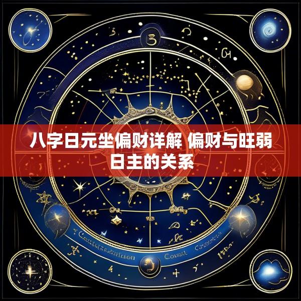 八字日元坐偏财详解 偏财与旺弱日主的关系