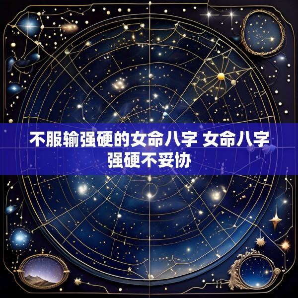 不服输强硬的女命八字 女命八字强硬不妥协