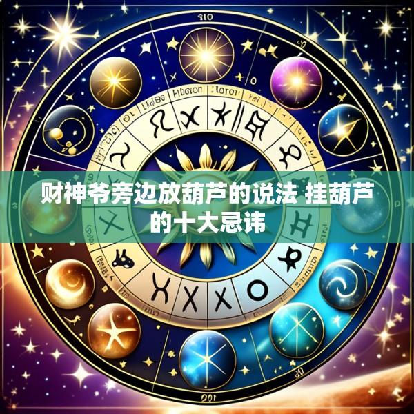 财神爷旁边放葫芦的说法 挂葫芦的十大忌讳