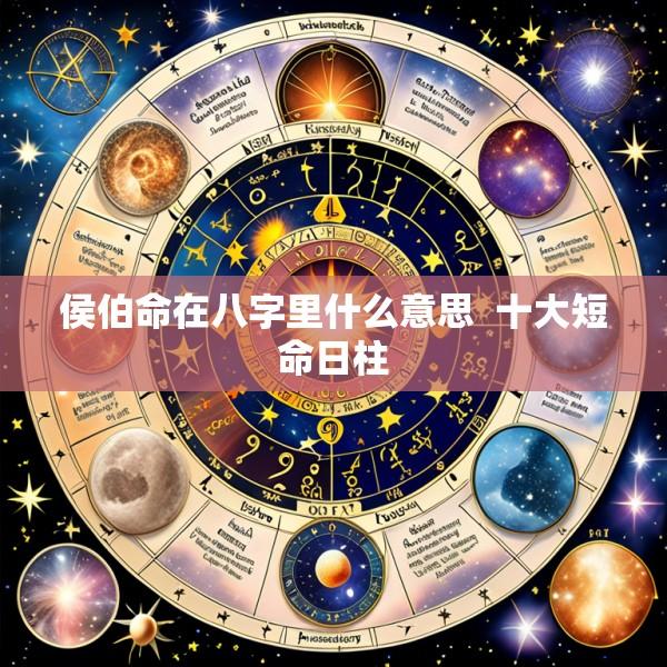 侯伯命在八字里什么意思  十大短命日柱
