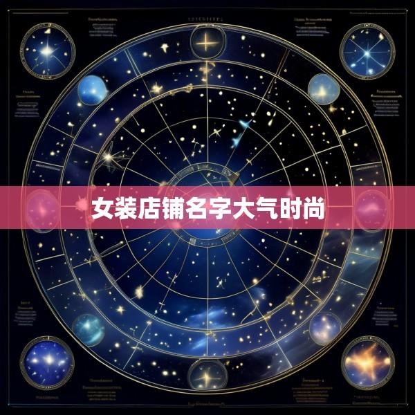 女装店铺名字大气时尚