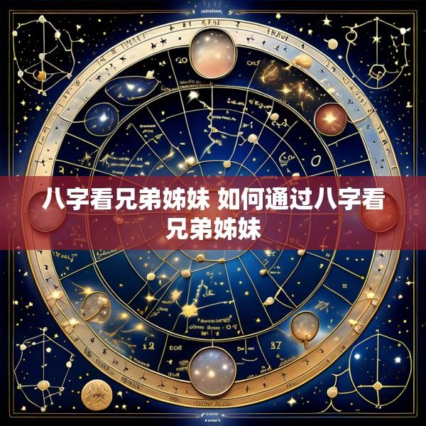 八字看兄弟姊妹 如何通过八字看兄弟姊妹