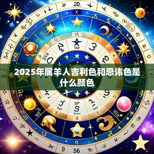 2025年属羊人吉利色和忌讳色是什么颜色