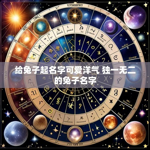 给兔子起名字可爱洋气 独一无二的兔子名字
