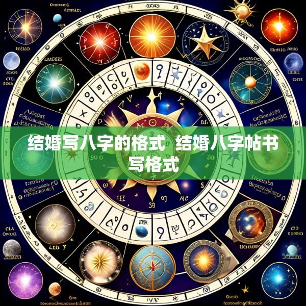 结婚写八字的格式  结婚八字帖书写格式