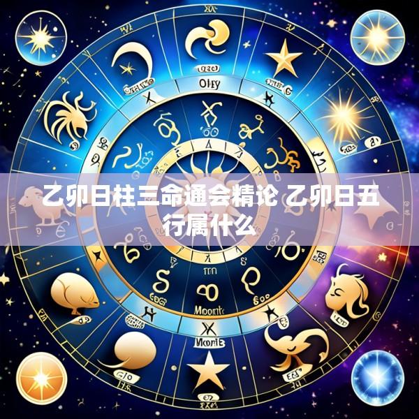 乙卯日柱三命通会精论 乙卯日五行属什么