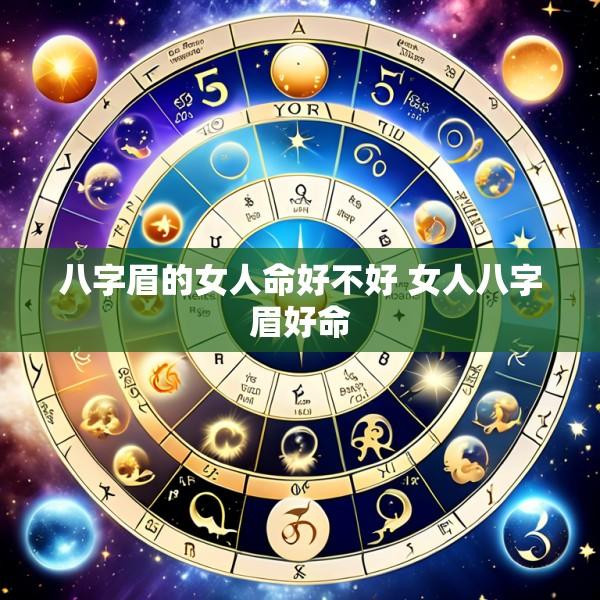 八字眉的女人命好不好 女人八字眉好命