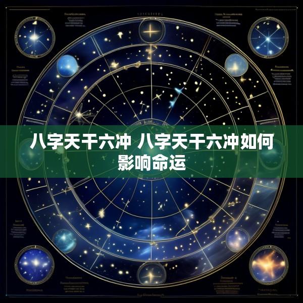 八字天干六冲 八字天干六冲如何影响命运