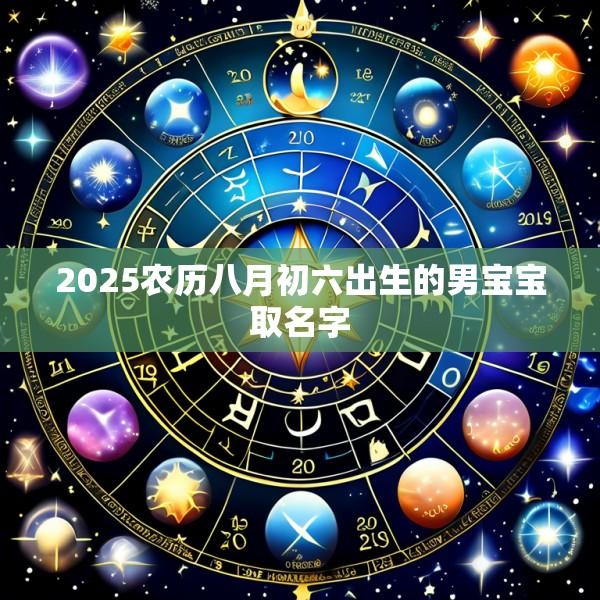 2025农历八月初六出生的男宝宝取名字