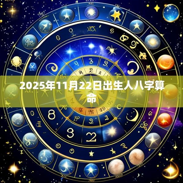 2025年11月22日出生人八字算命