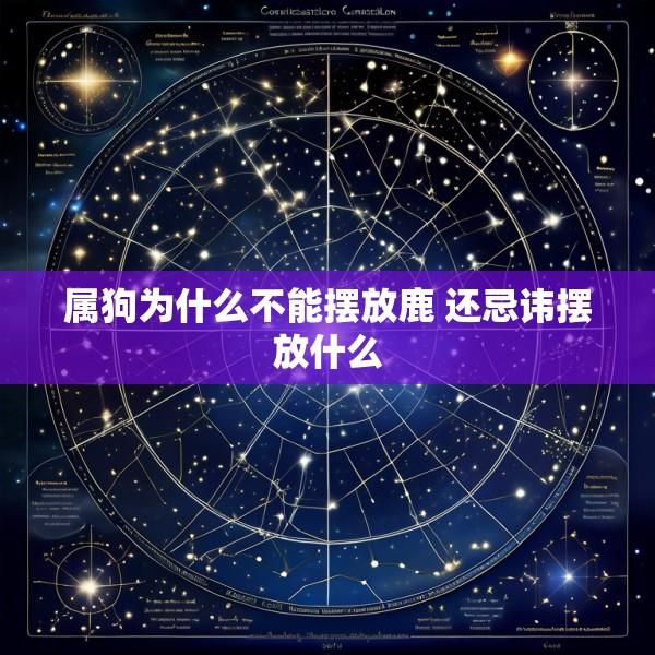 属狗为什么不能摆放鹿 还忌讳摆放什么