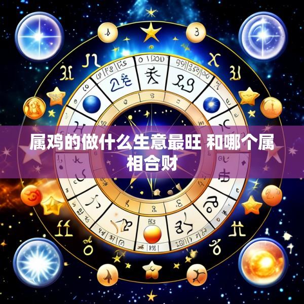 属鸡的做什么生意最旺 和哪个属相合财