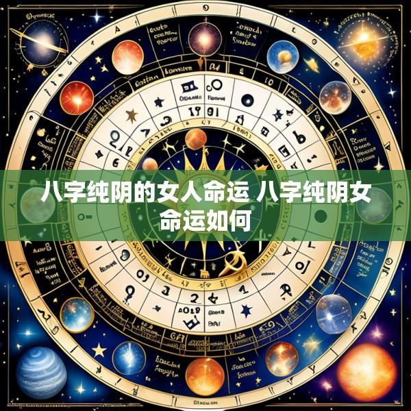 八字纯阴的女人命运 八字纯阴女命运如何