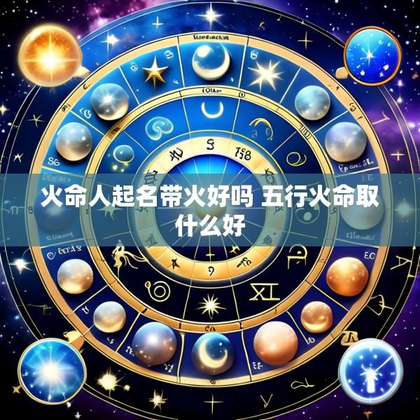 火命人起名带火好吗 五行火命取什么好