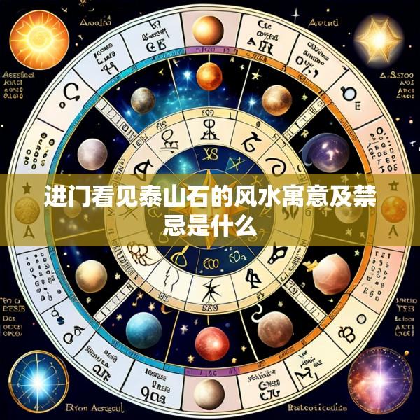 进门看见泰山石的风水寓意及禁忌是什么