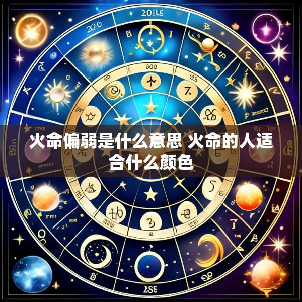 火命偏弱是什么意思 火命的人适合什么颜色