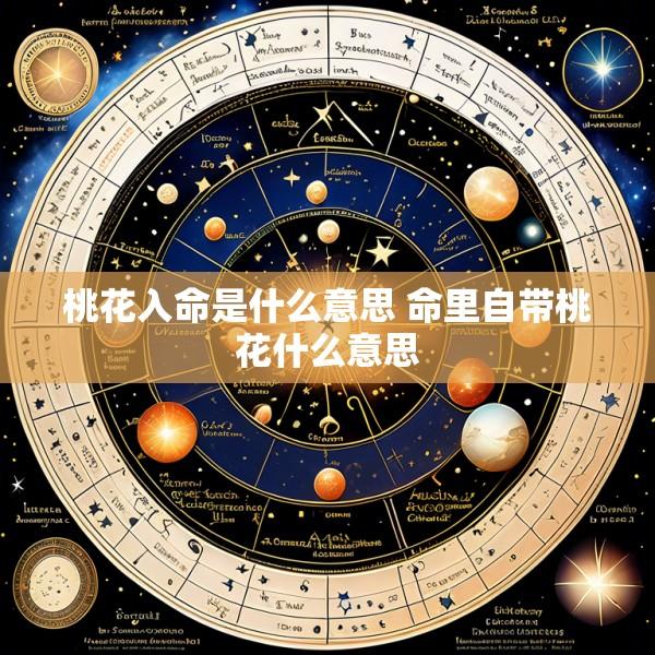 桃花入命是什么意思 命里自带桃花什么意思