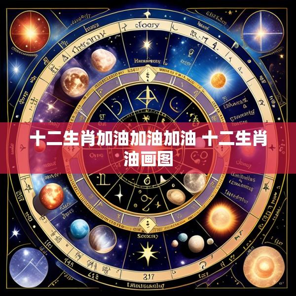 十二生肖加油加油加油 十二生肖油画图