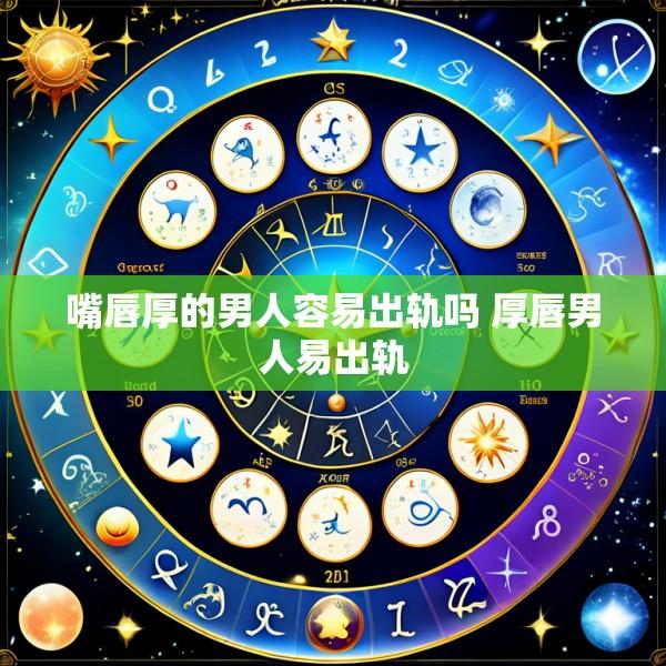嘴唇厚的男人容易出轨吗 厚唇男人易出轨