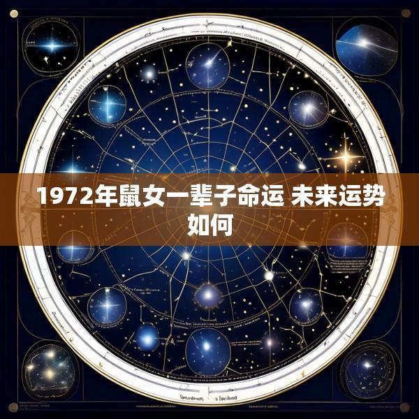 1972年鼠女一辈子命运 未来运势如何