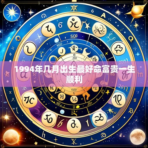 1994年几月出生最好命富贵一生顺利