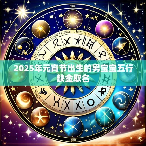 2025年元宵节出生的男宝宝五行缺金取名