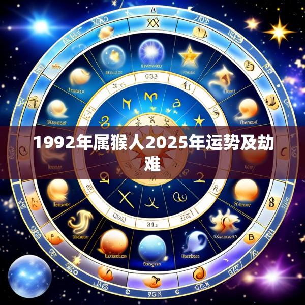 1992年属猴人2025年运势及劫难