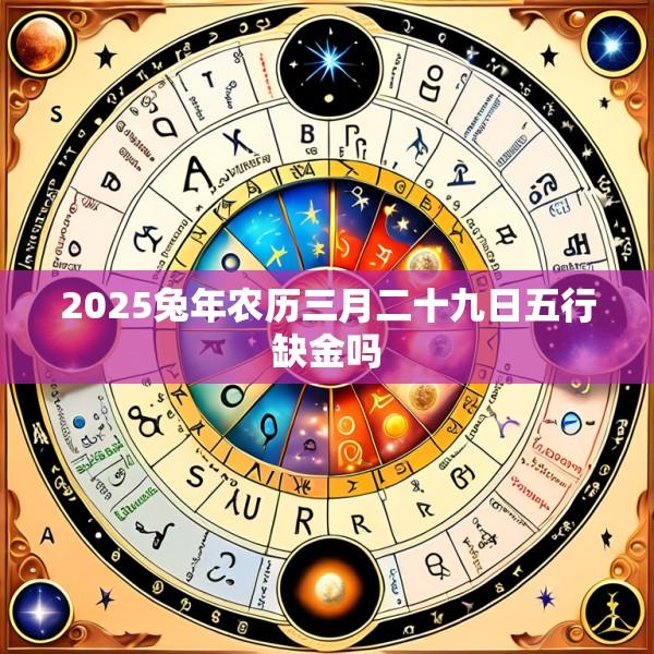 2025兔年农历三月二十九日五行缺金吗