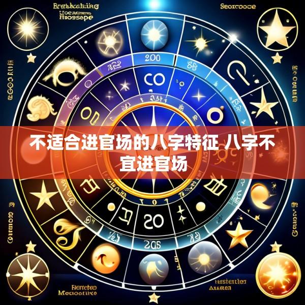 不适合进官场的八字特征 八字不宜进官场